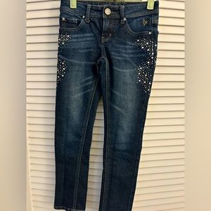 Justice Simply Low Jeans - 8R with rhinestone accents